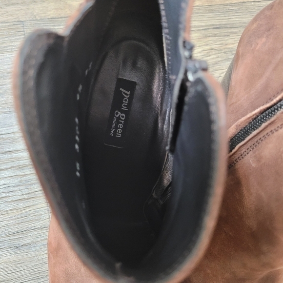Paul Green brown double zipper ankle booties size 7 - Picture 5 of 8